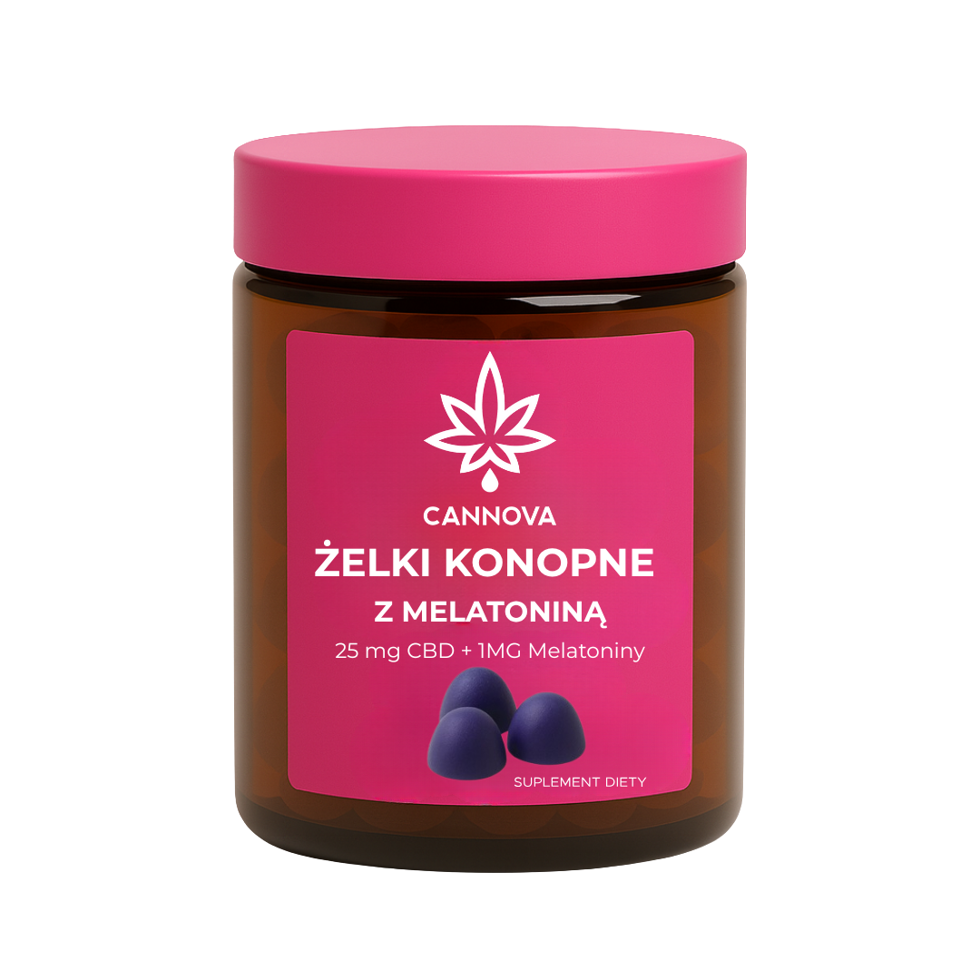 ŻELKI KONOPNE CBD Z MELATONINĄ