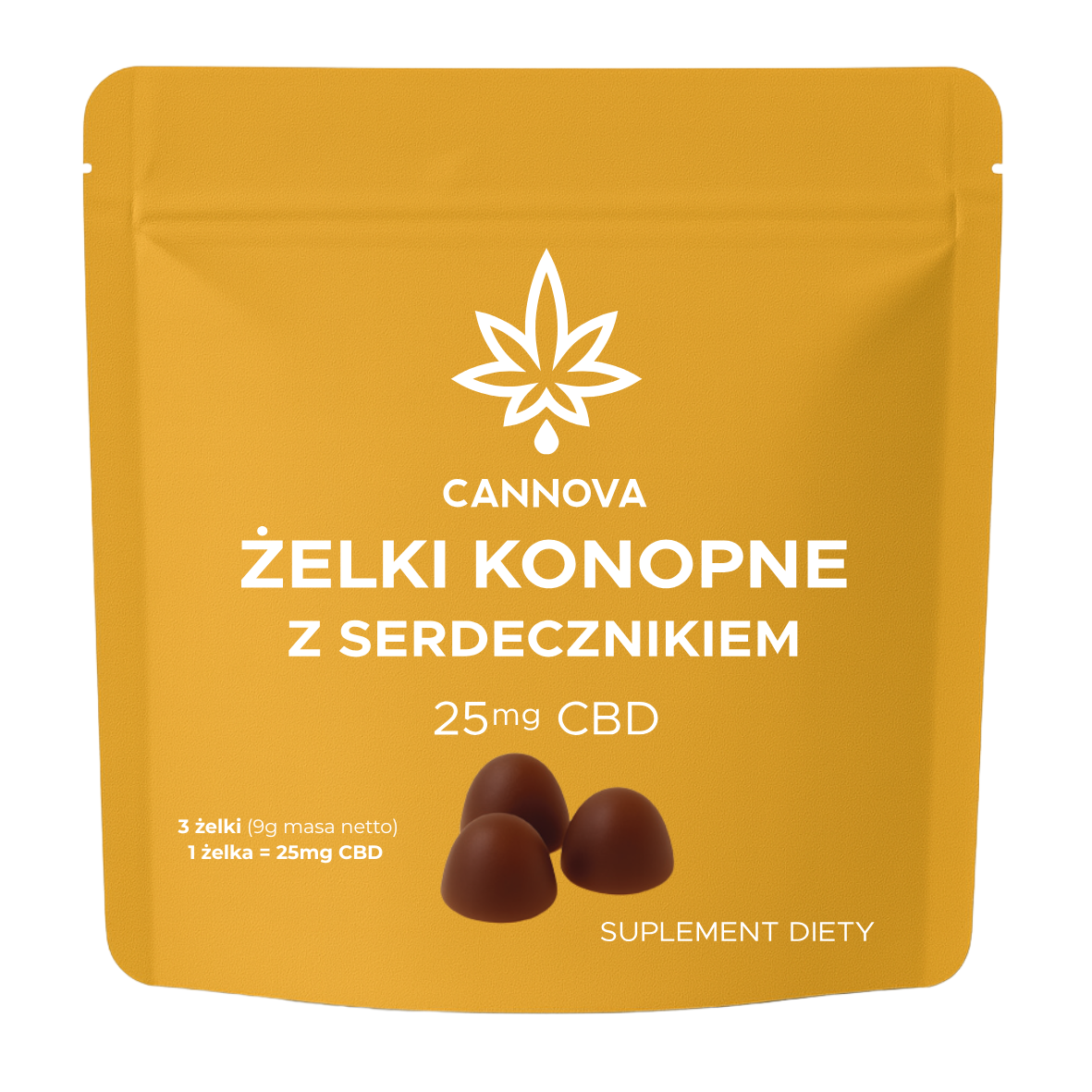 ŻELKI KONOPNE CBD Z SERDECZNIKIEM