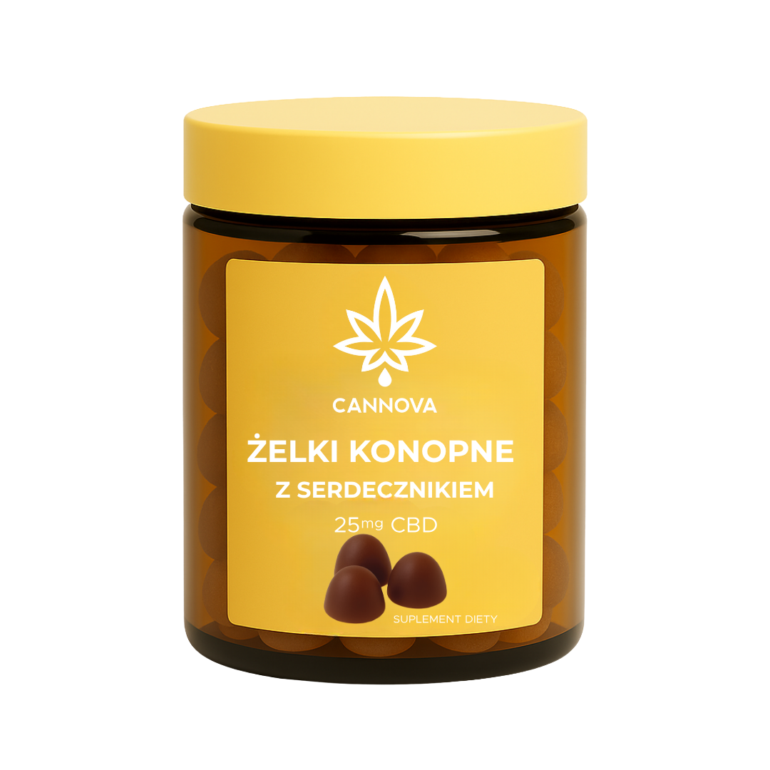 ŻELKI KONOPNE CBD Z SERDECZNIKIEM