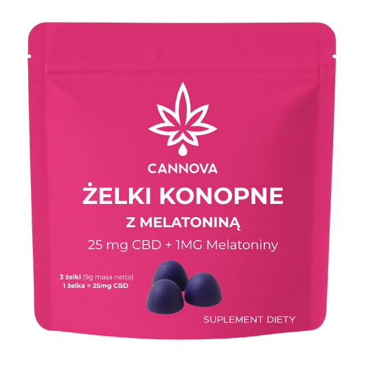 ŻELKI KONOPNE CBD Z MELATONINĄ